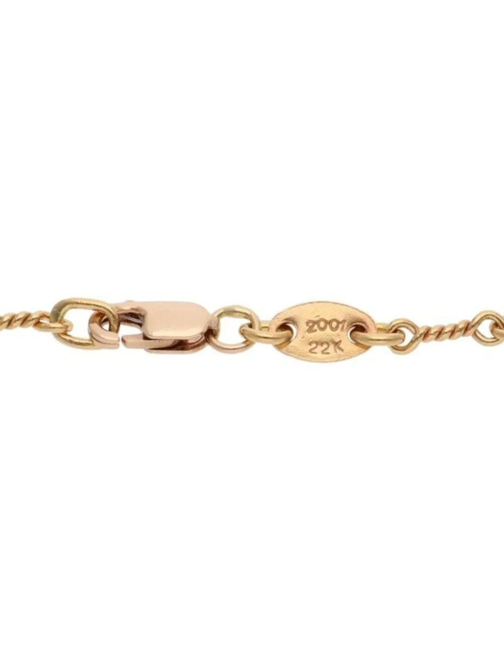 Chrome Hearts 22K Neckchain Twist Chain Gold Necklace
